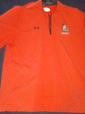 Under Armour Men’s Orange Half-Zip Football Pullover